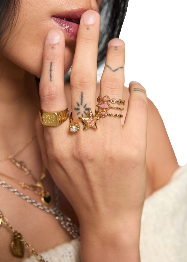 Joce Boho – Ring G im Vintage-Stil – weitere Ansicht