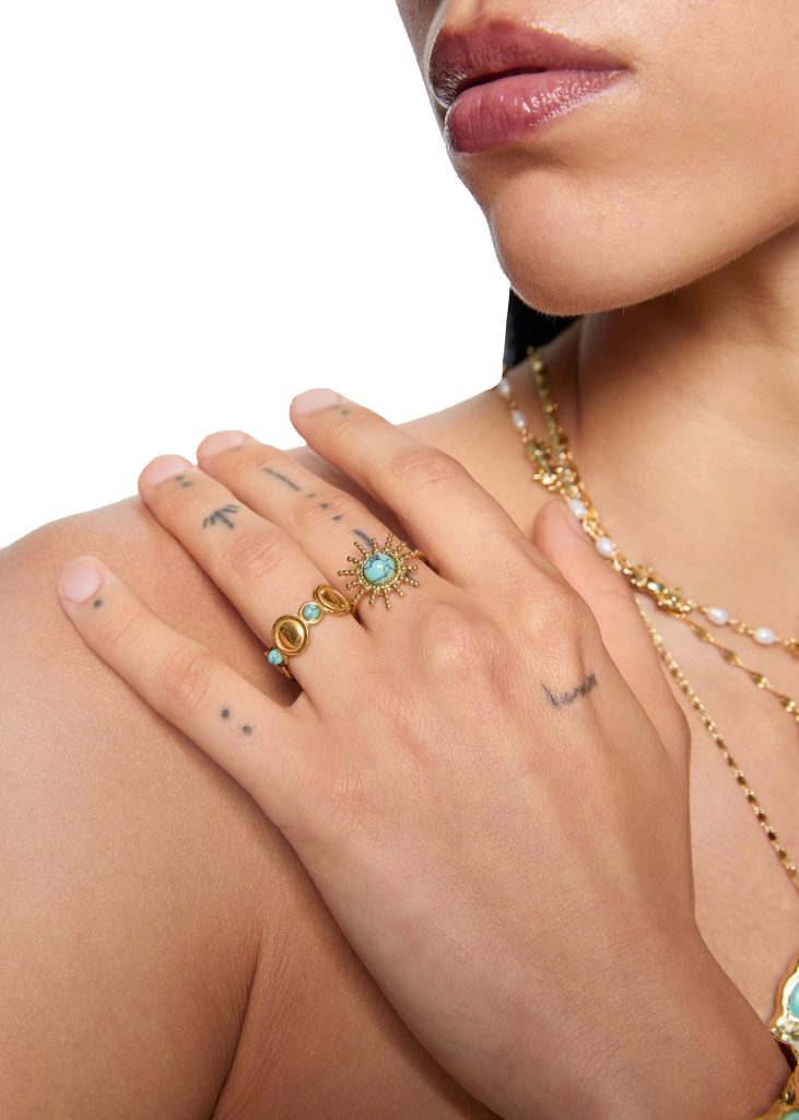 Joce Boho Ring P – Ring im Boho- und Vintage-Stil – weitere Ansicht