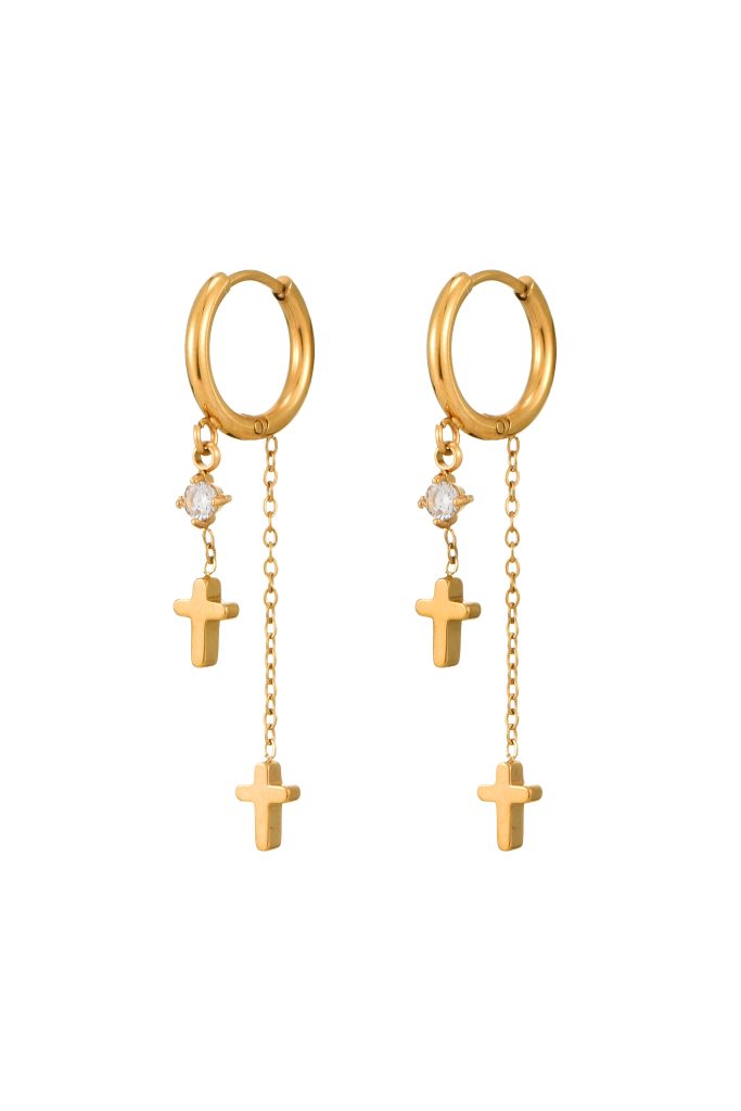 Allison Long Earrings - Cross product photo