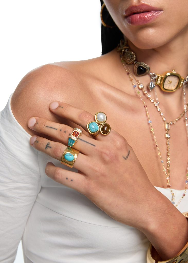 Joce Boho Ring R – Ring im Vintage-Stil – weitere Ansicht