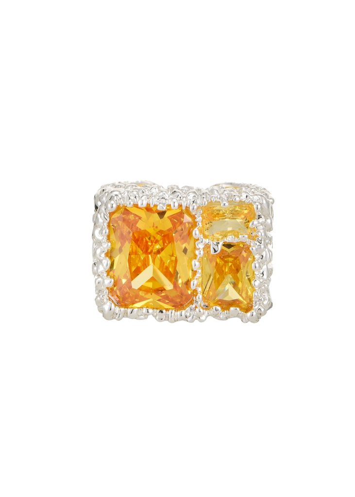 Shakira Glittering Ring - Silver Yellow product photo