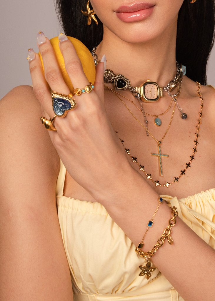 Weiteres Produktfoto 2: Adam Love In All Shape – Ring mit blauem Herzmotiv