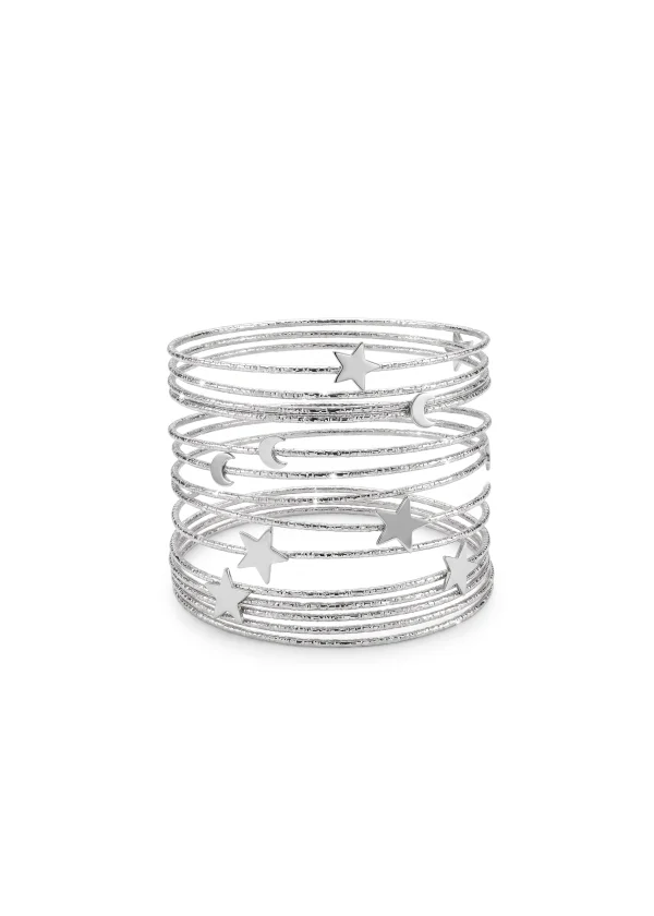 Galexy Stars Silver Bracelets Set