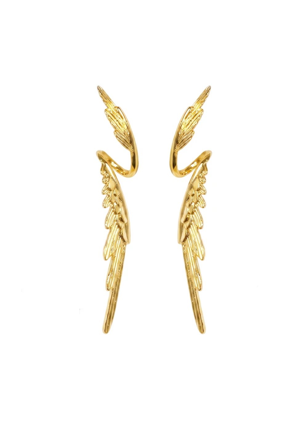 Celeste Wings Earrings - Golden product photo