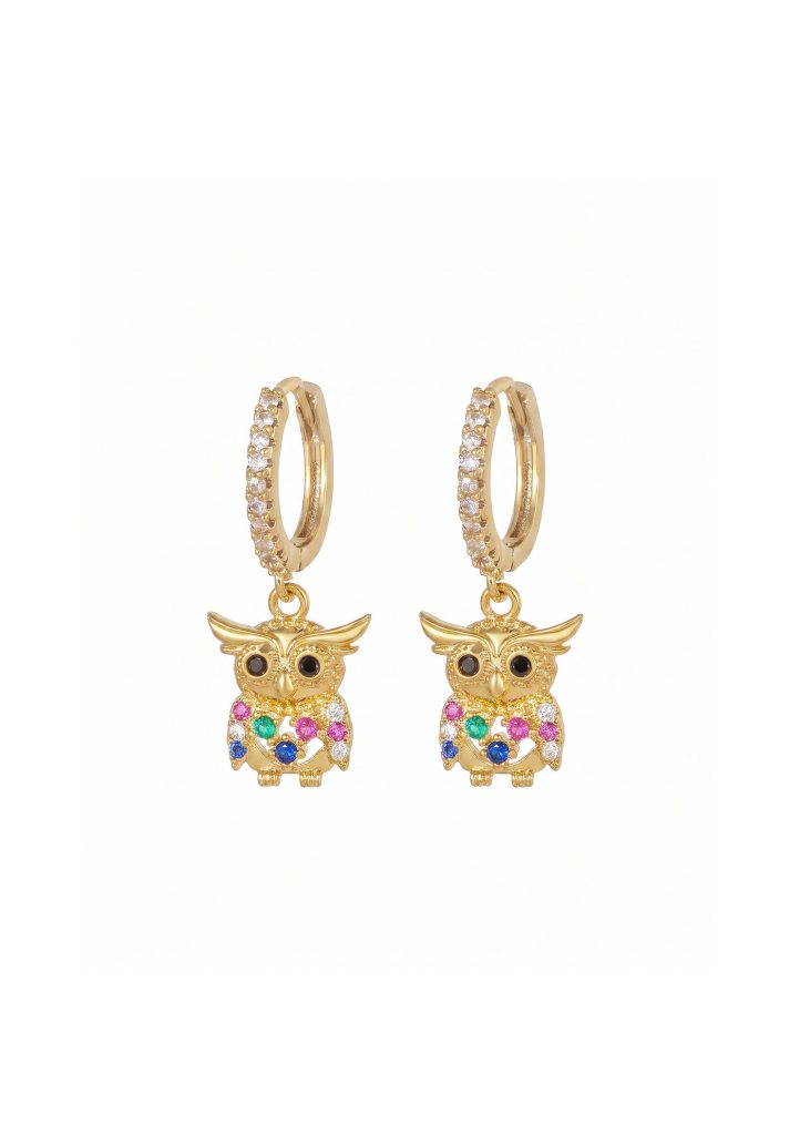 Petit Wise Owl Earrings product photo