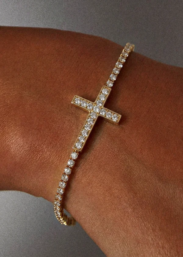 Glittering Cross Bracelet — alternate view