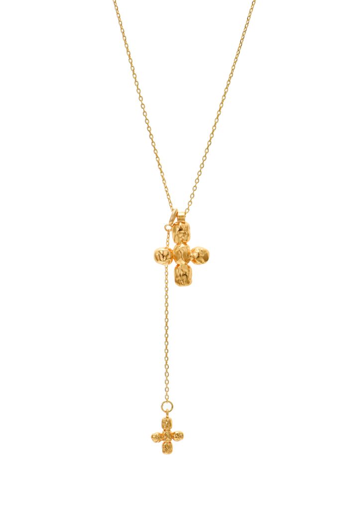 Nicole Cross Long Chain Necklace product photo