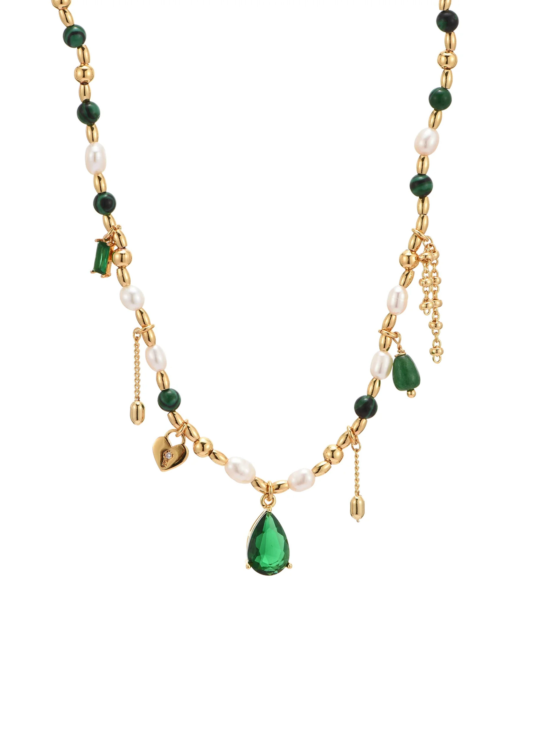 Maelle Green Romantic Golden Necklace product photo