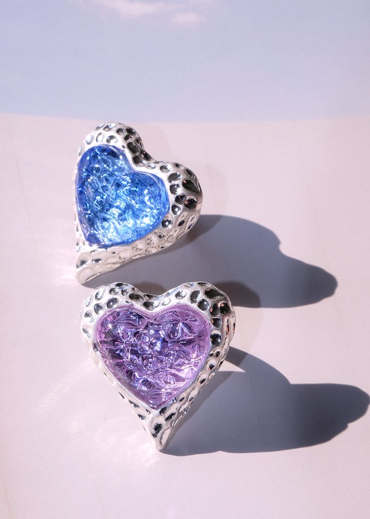 Adam Love In All Shape Blue Ring - Silver — alternate view