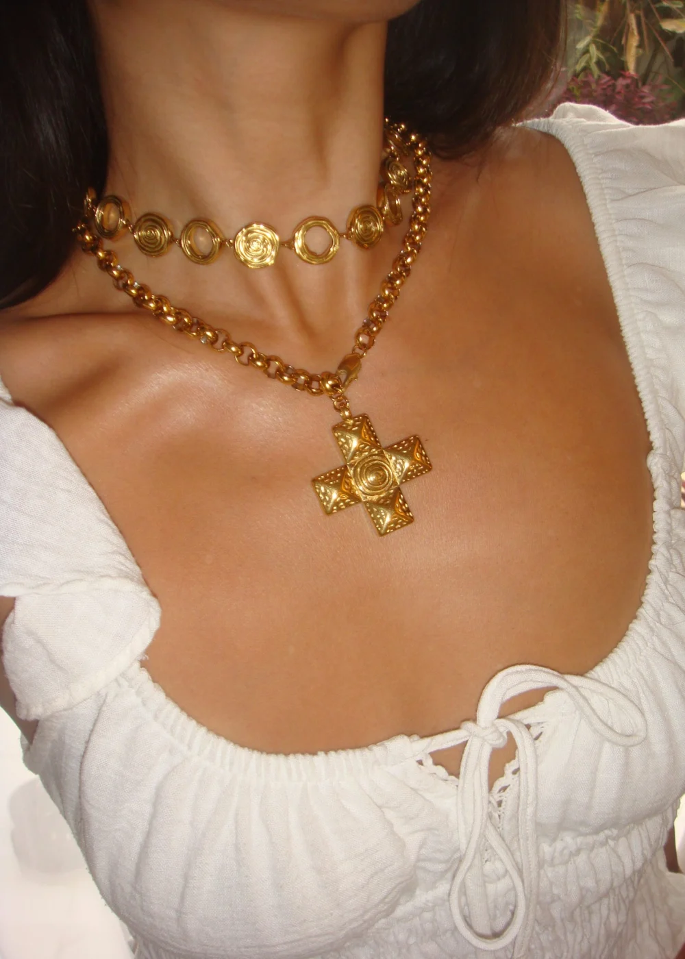 Weiteres Produktfoto 2: Rocco – Kreuz-Lariat-Halskette