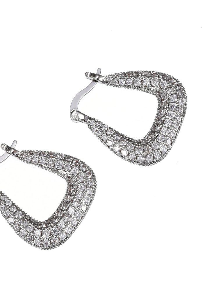 Weiteres Produktfoto 2: Selina Gemstone – Ohrringe aus Sterlingsilber mit Zirkonia und Kristall