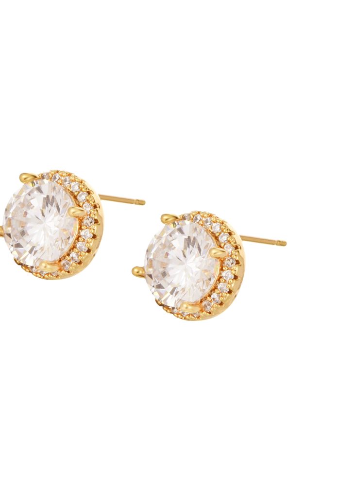 Simple One – glitzernde Ohrstecker – weitere Ansicht