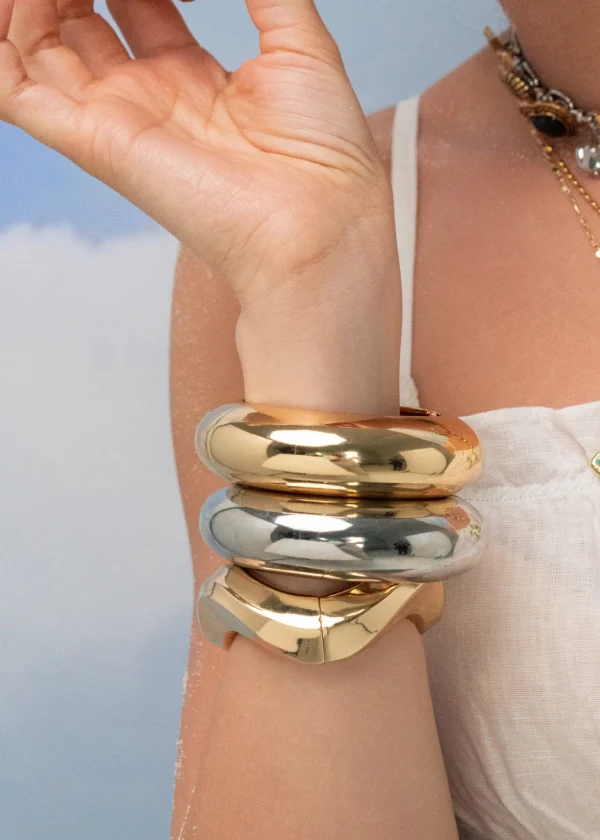 Tann Chunky Bangles B – Armreif in Goldoptik – weitere Ansicht