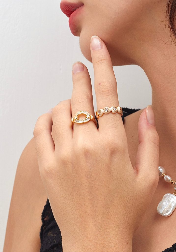 Alivia & Alexine – Ring-Set mit Zirkonia – weitere Ansicht