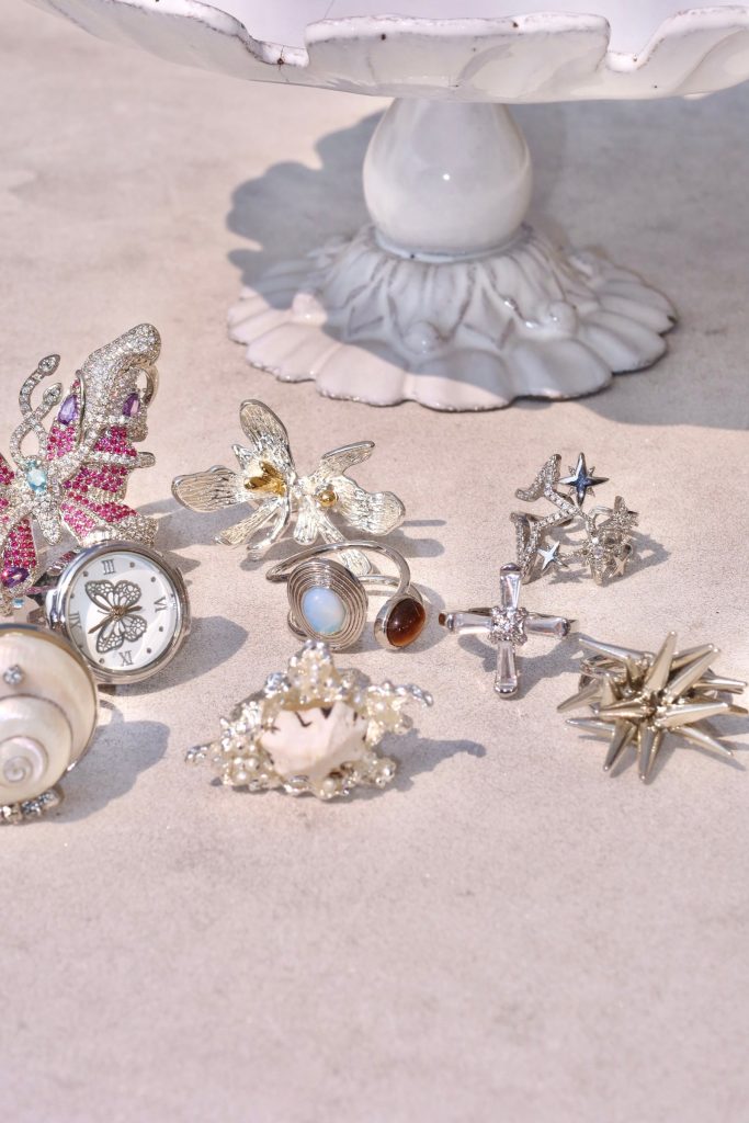Vonne & Sparkling – Ring-Set mit Schleifenmotiv – weitere Ansicht