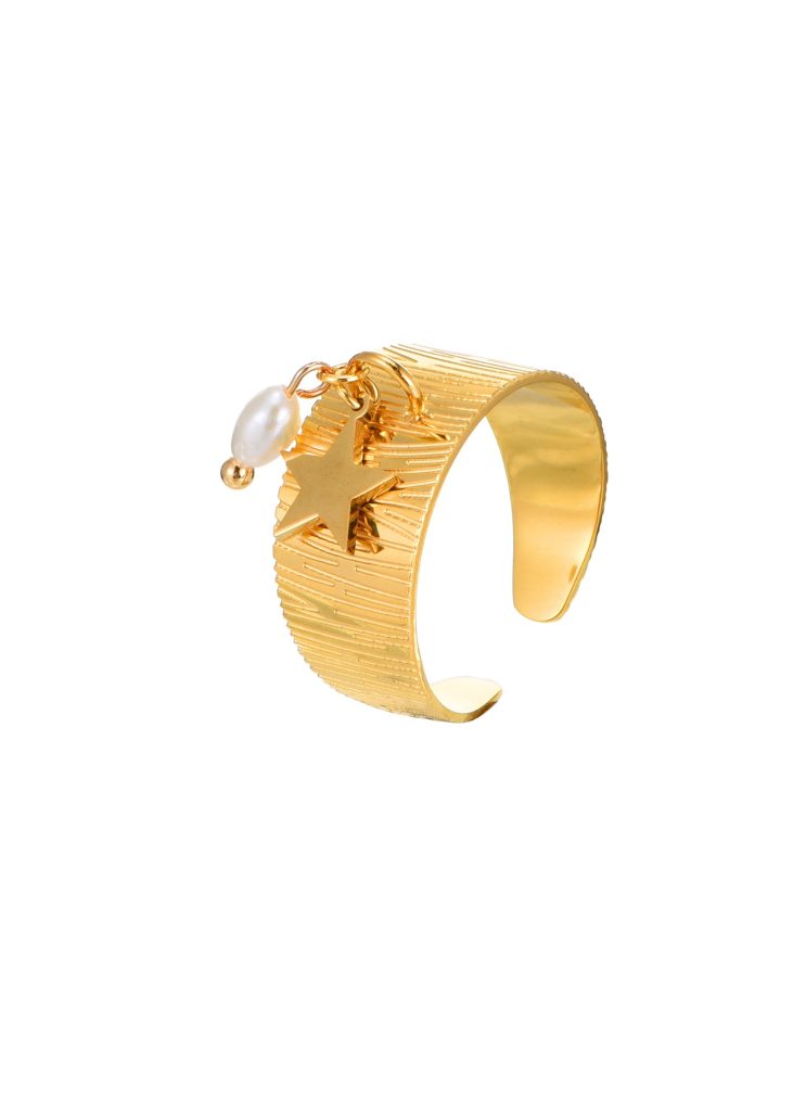 Sara Star and Pearl Golden Ring — alternate view