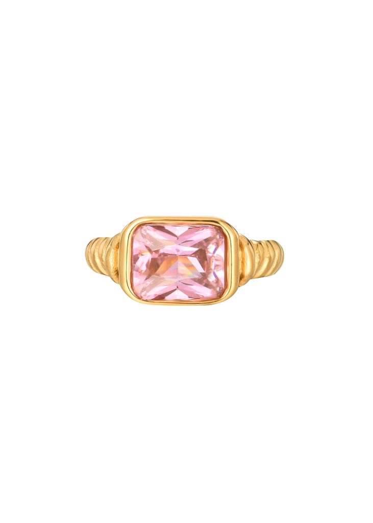 Karema Diamond Golden Ring - Pink product photo