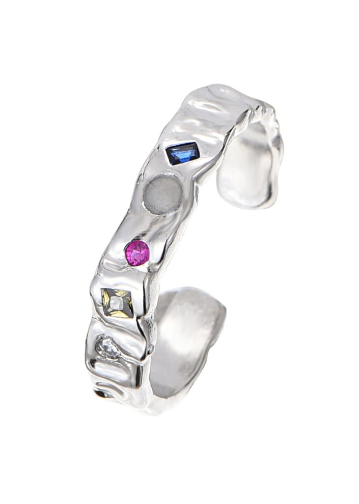 Weiteres Produktfoto 2: Zarah Space – Ring-Set in Silberoptik