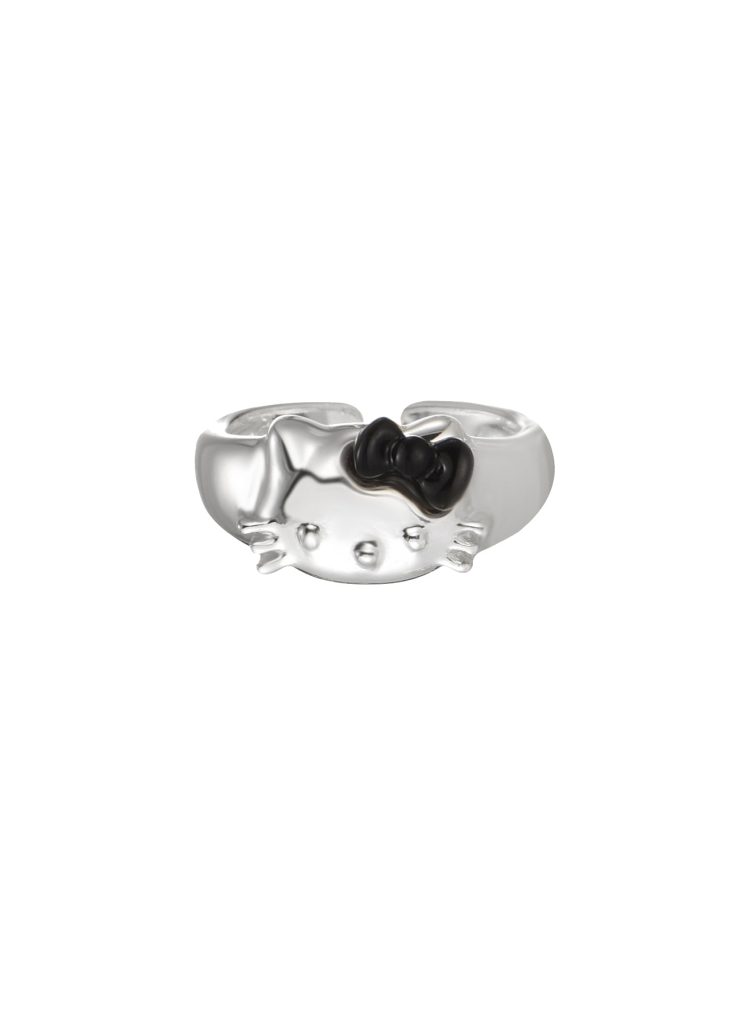 Weiteres Produktfoto 2: Kitty – Ring mit Schleifen- und Katzenmotiv in Goldoptik