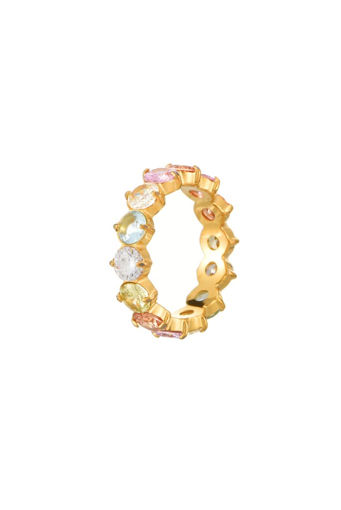 Weiteres Produktfoto 2: Vin Glittering – Ring mit Zirkonia in Goldoptik
