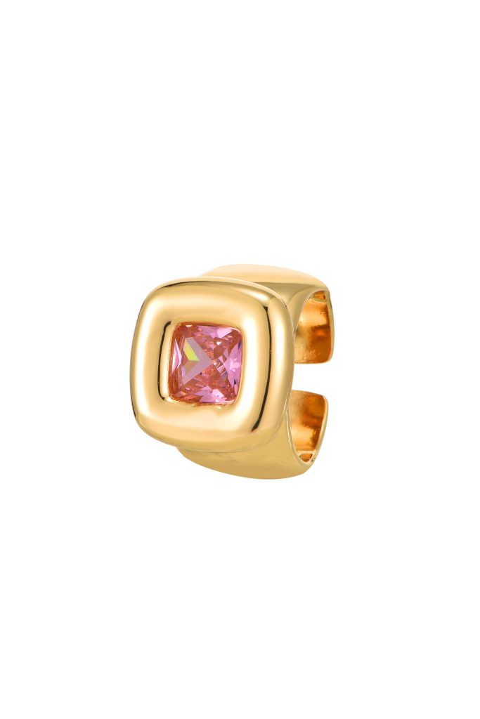 Weiteres Produktfoto 2: Jojo – Ring mit geometrischem Design und Zirkonia