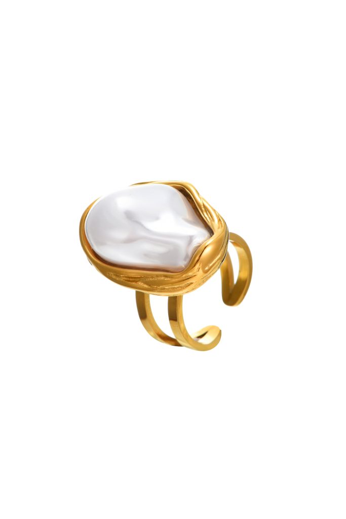 Tina Pearl Golden Ring — alternate view