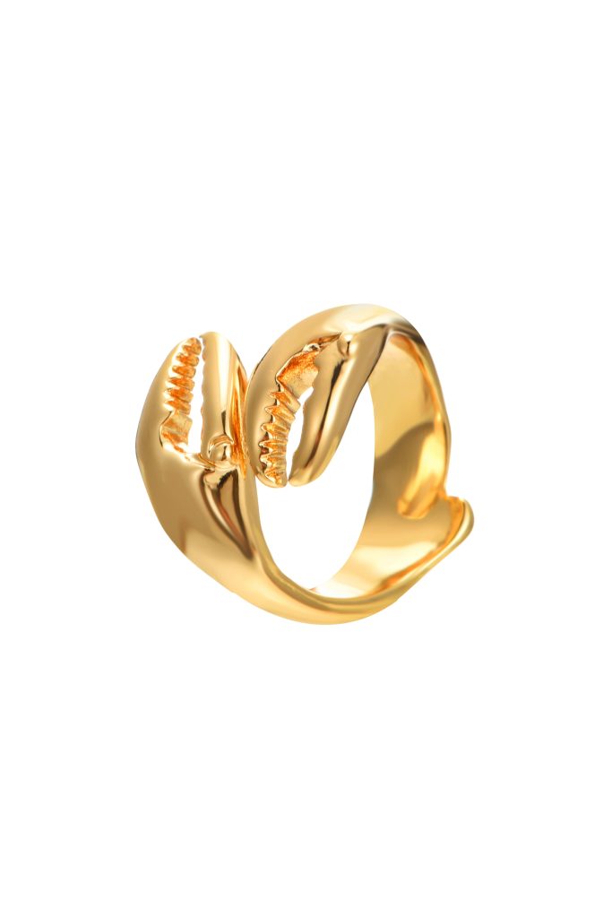 Weiteres Produktfoto 2: Crab – Ring mit Krabbenmotiv und Perlenoptik