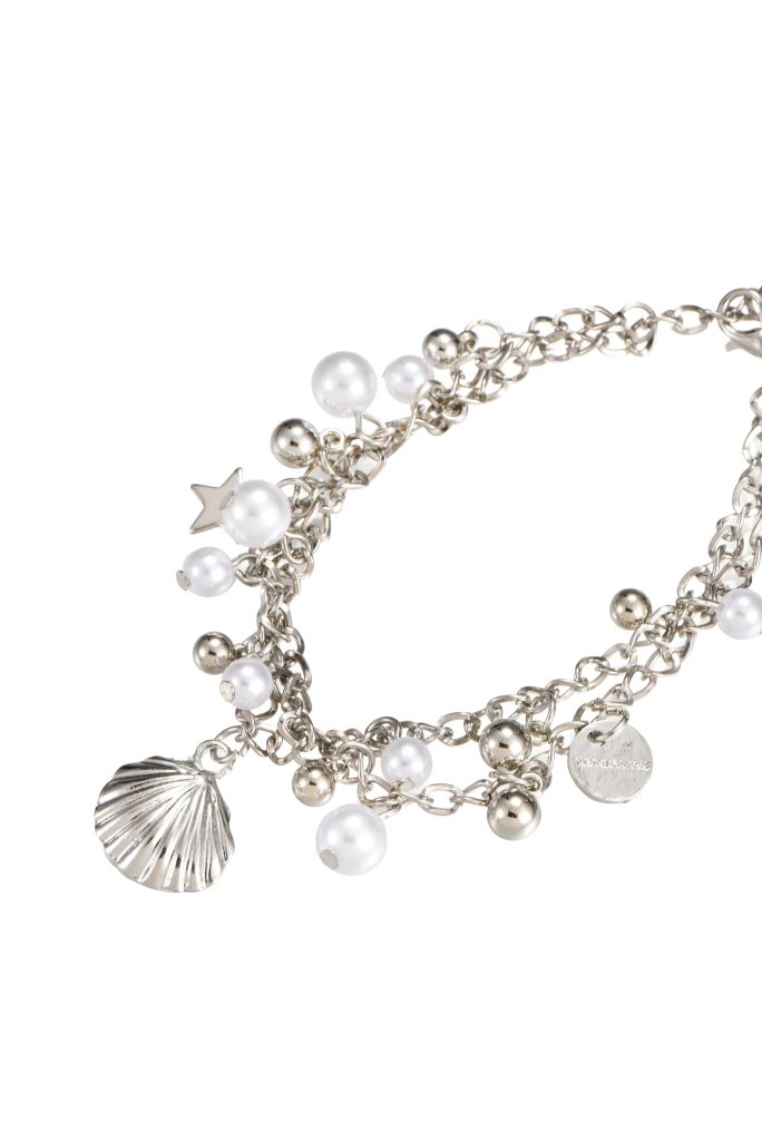 Molly Shell Pearl Silver Bracelet — alternate view