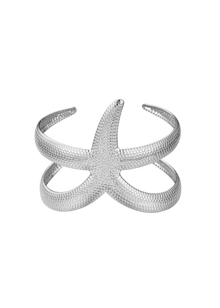 Mook Seastar Silver Bangle Bracelet product photo