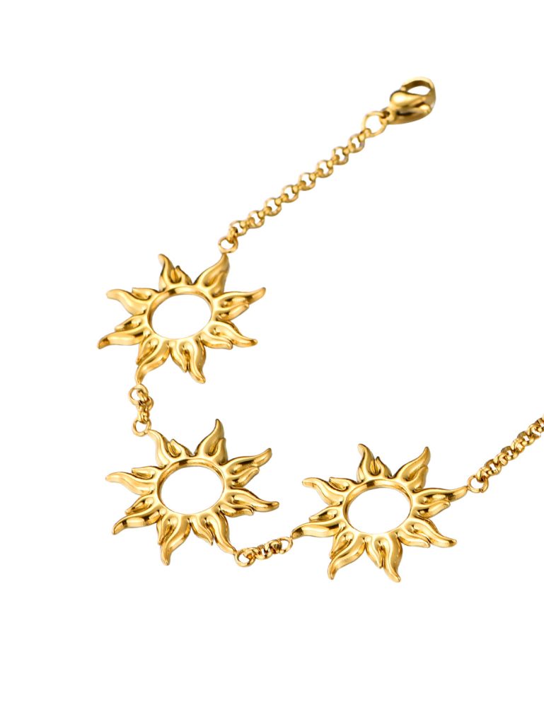 Weiteres Produktfoto 2: Soleil Sun – Armband mit Sonnenmotiv in Goldoptik