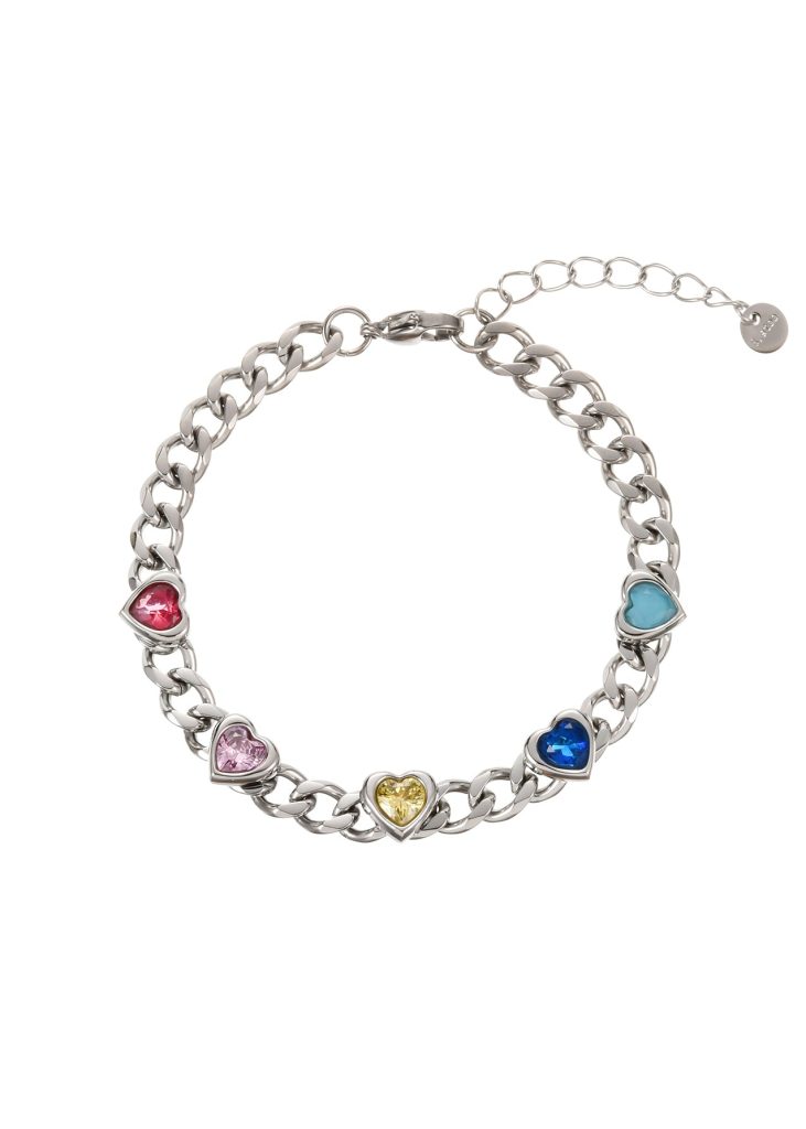Weiteres Produktfoto 2: Sabino – Gliederarmband mit Zirkonia in Goldoptik