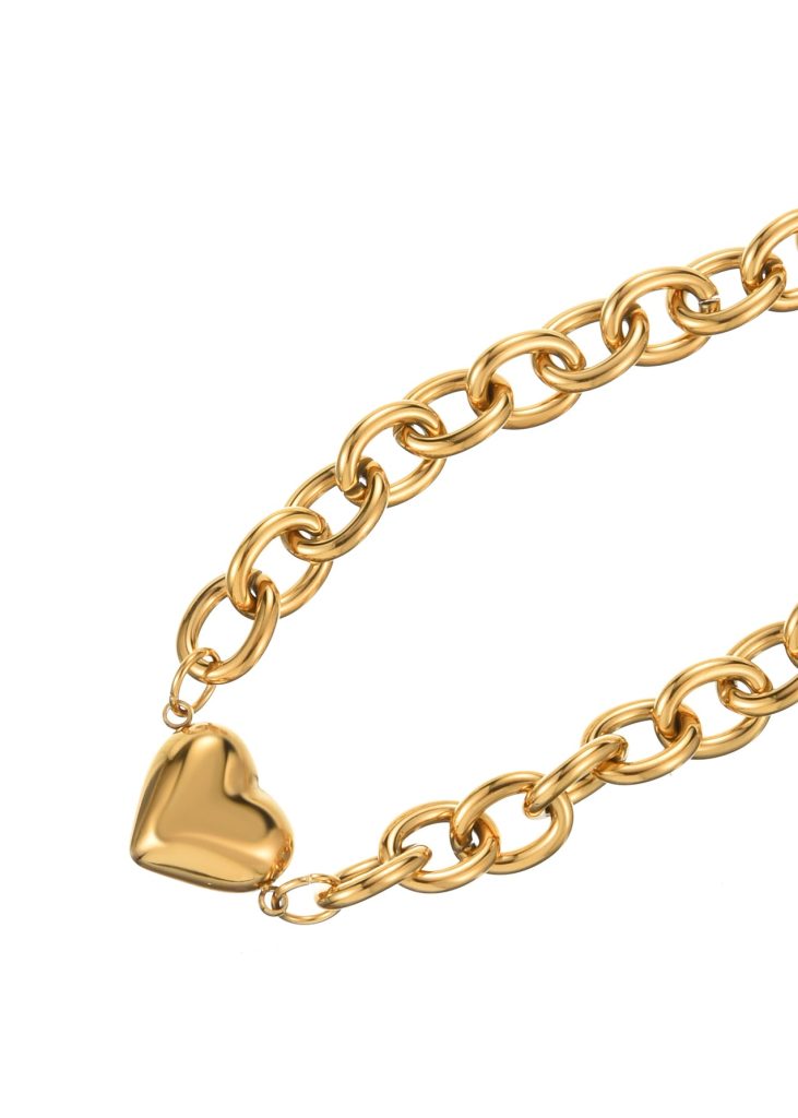 Weiteres Produktfoto 2: Isabelle Bold Love – Kettenarmband in Goldoptik