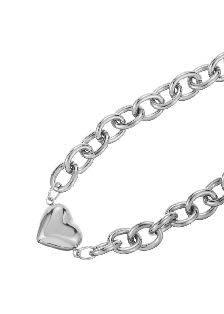Weiteres Produktfoto 2: Isabelle Bold Love – markantes Kettenarmband in Silberoptik