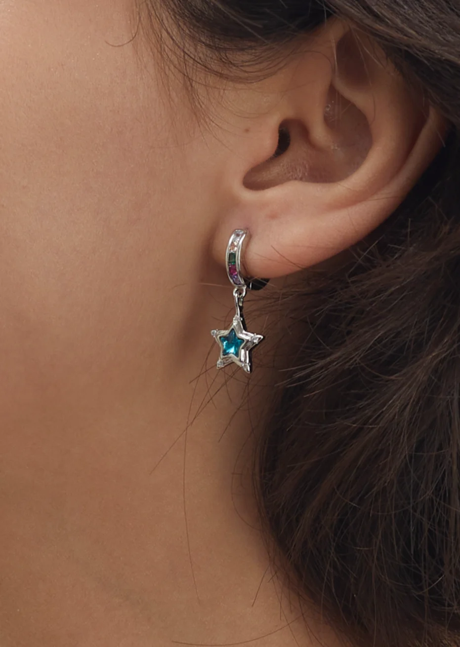 Weiteres Produktfoto 2: Star River – glitzernde Ohrringe mit Sternmotiv