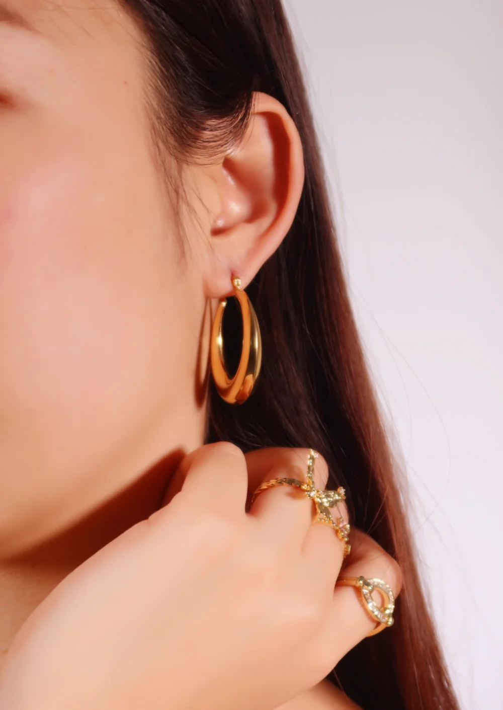 Weiteres Produktfoto 2: Alexine – Ring mit Zirkonia in Goldoptik
