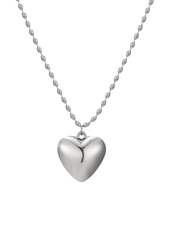 Isabelle Silver Heart Necklace product photo