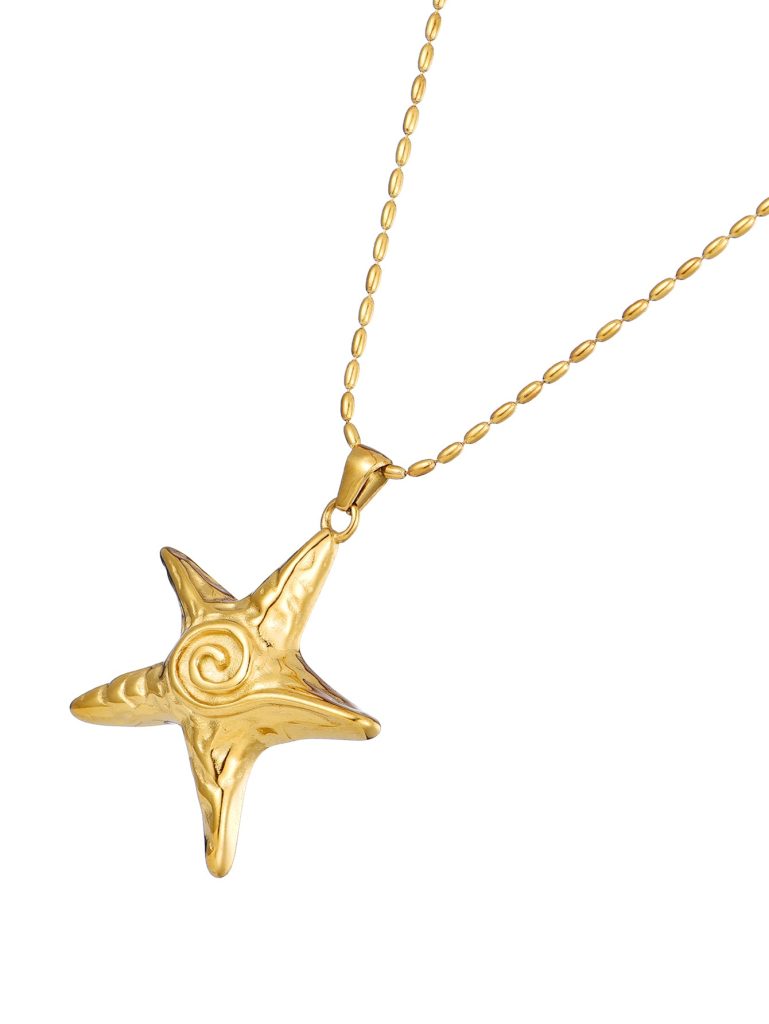 Weiteres Produktfoto 2: Brooke Golden Cool – Halskette mit Seesternmotiv in Goldoptik