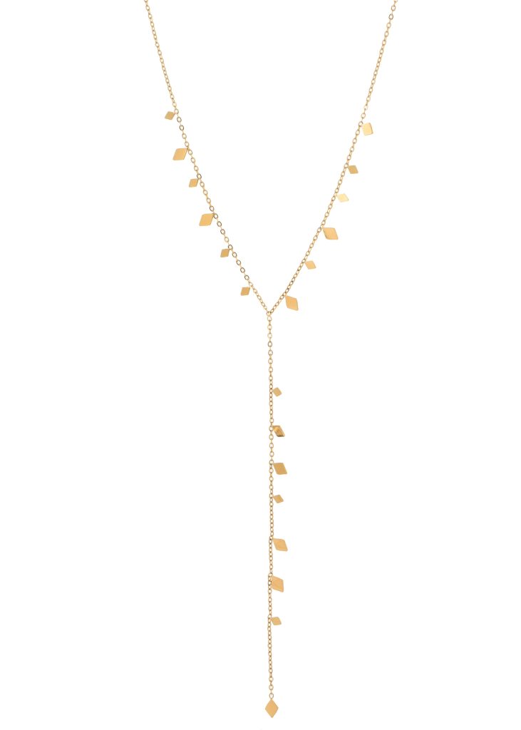 Yana Lariat Golden Necklace product photo