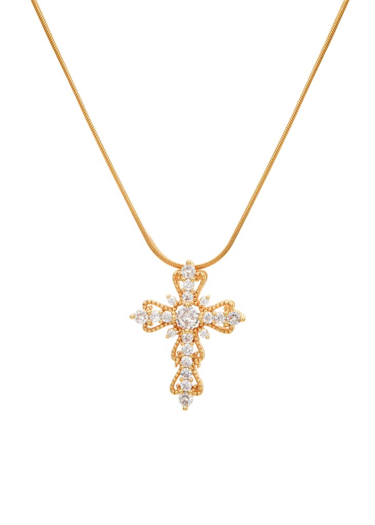 Kyle Cross Golden Necklace product photo