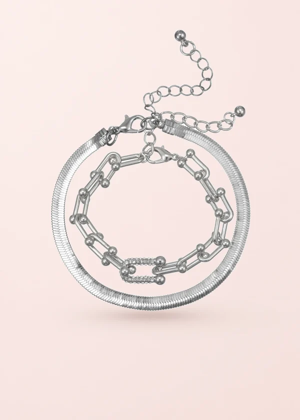 Sevilla – Armbandset in Silberoptik