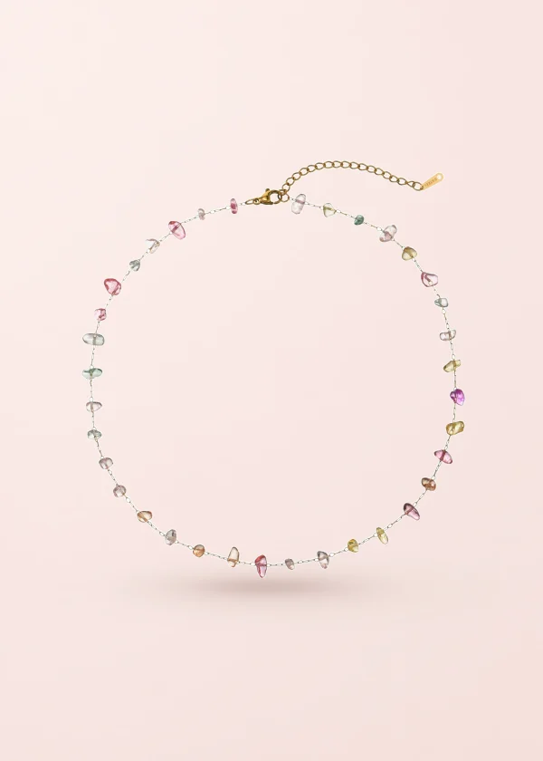 Calli Crystal Colorful Stones Necklace