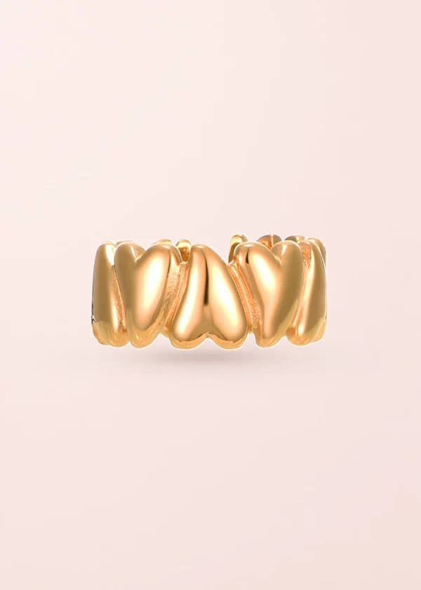 Lovepoly – Herzring in Goldoptik