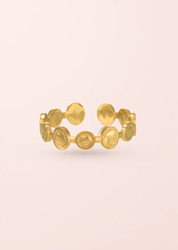 Janice – Ring mit Münzmotiv in Goldoptik
