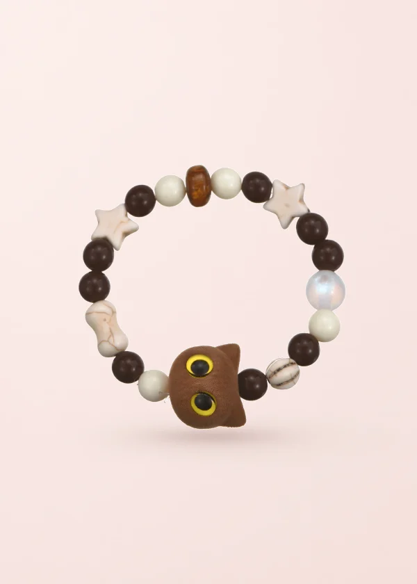 Chocolate Cream – Armband mit Katzenmotiv