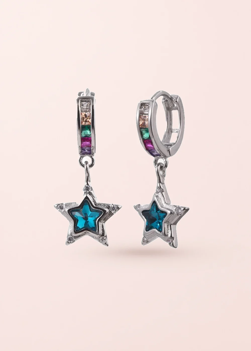 Produktfoto: Star River – glitzernde Ohrringe mit Sternmotiv