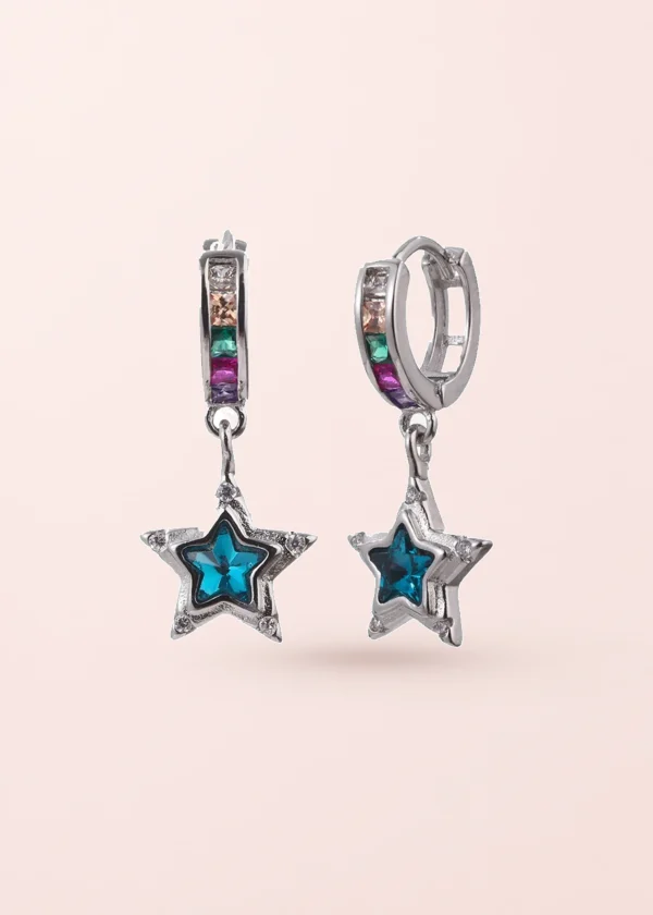 Star River – glitzernde Ohrringe mit Sternmotiv