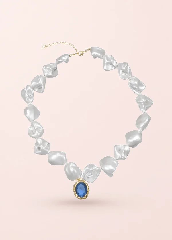 Blue Myth Baroque Pearl Necklace