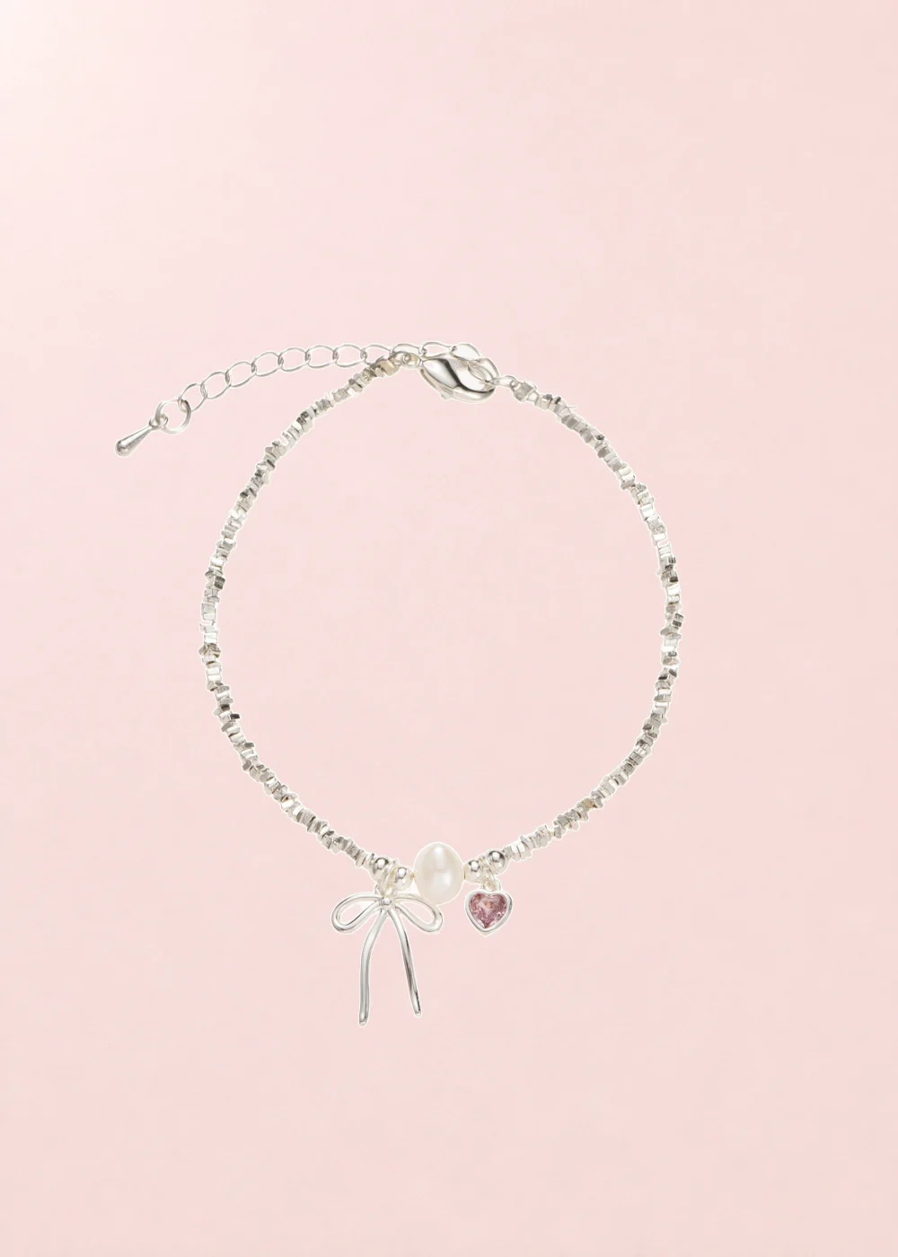 Mina Bow Silver Bracelet product photo