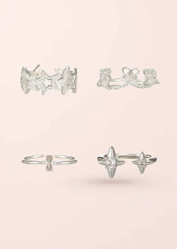 Finn – Ringkollektion in Silberoptik