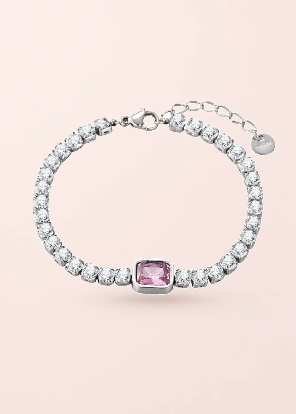 Produktfoto: Abel Pink – glitzerndes Armband II in Silberoptik